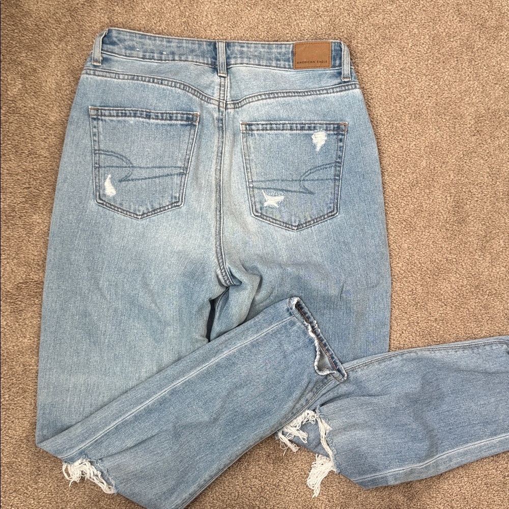 American Eagle Blue Mom Jeans - Picture 5 of 5